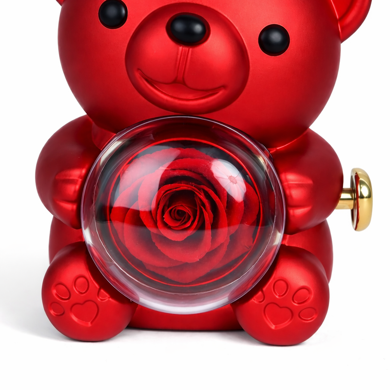 Miś z Wieczną Różą oraz naszyjnikiem™