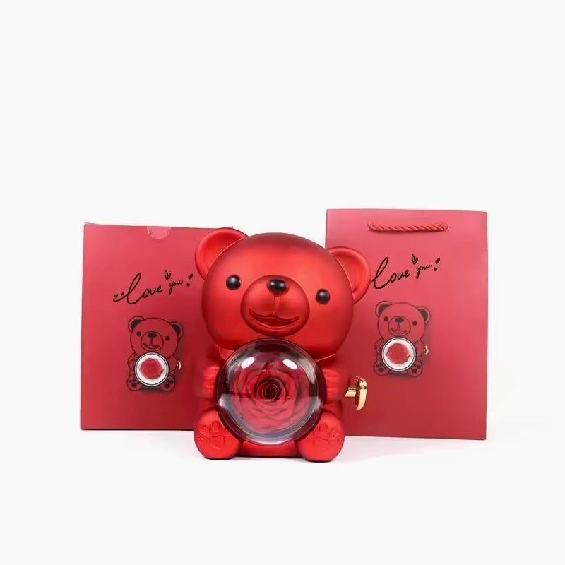 Miś z Wieczną Różą oraz naszyjnikiem™